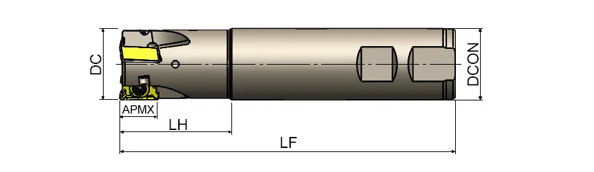 AEM90-LN15T6-D40-W32-L150-Z03-H &mdash; dimensioned drawing
