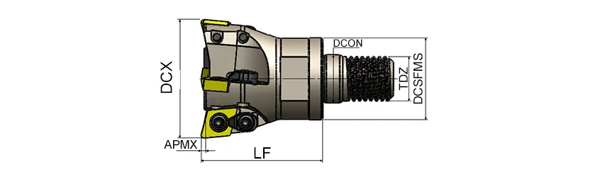 AEM95C-XD0310-D35-M16-L43-Z03-H-F &mdash; dimensioned drawing