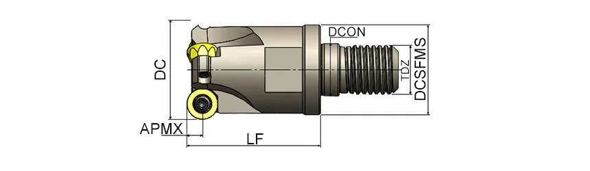 AEMR-QP10T3-D32-M16-L43-Z03-H &mdash; dimensioned drawing