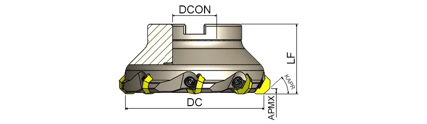 AFM43C-OF07-D080-A27-Z05 &mdash; dimensioned drawing
