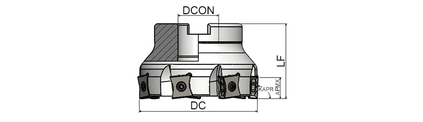 AFM90-LN1506X-D100-A32-Z08 &mdash; dimensioned drawing