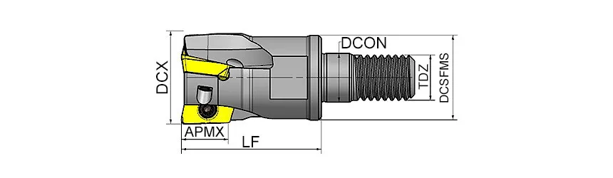 AHFM-JD1003-D20-M10-L30-Z03-H &mdash; dimensioned drawing