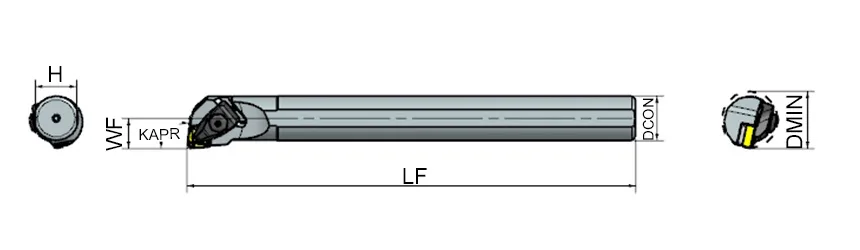 S40U TCLNL 12 &mdash; dimensioned drawing