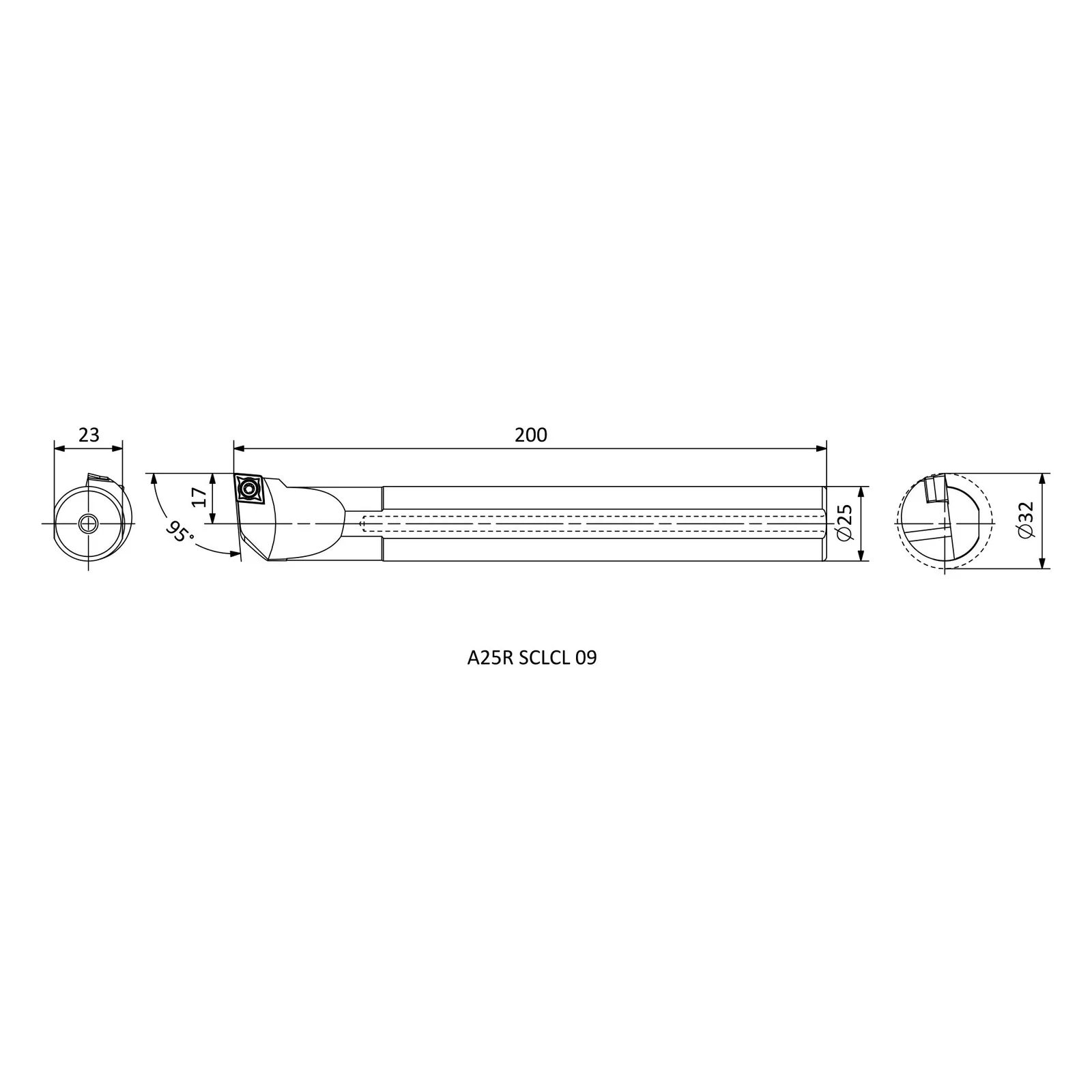 A25R SCLCL 09 &mdash; dimensioned drawing
