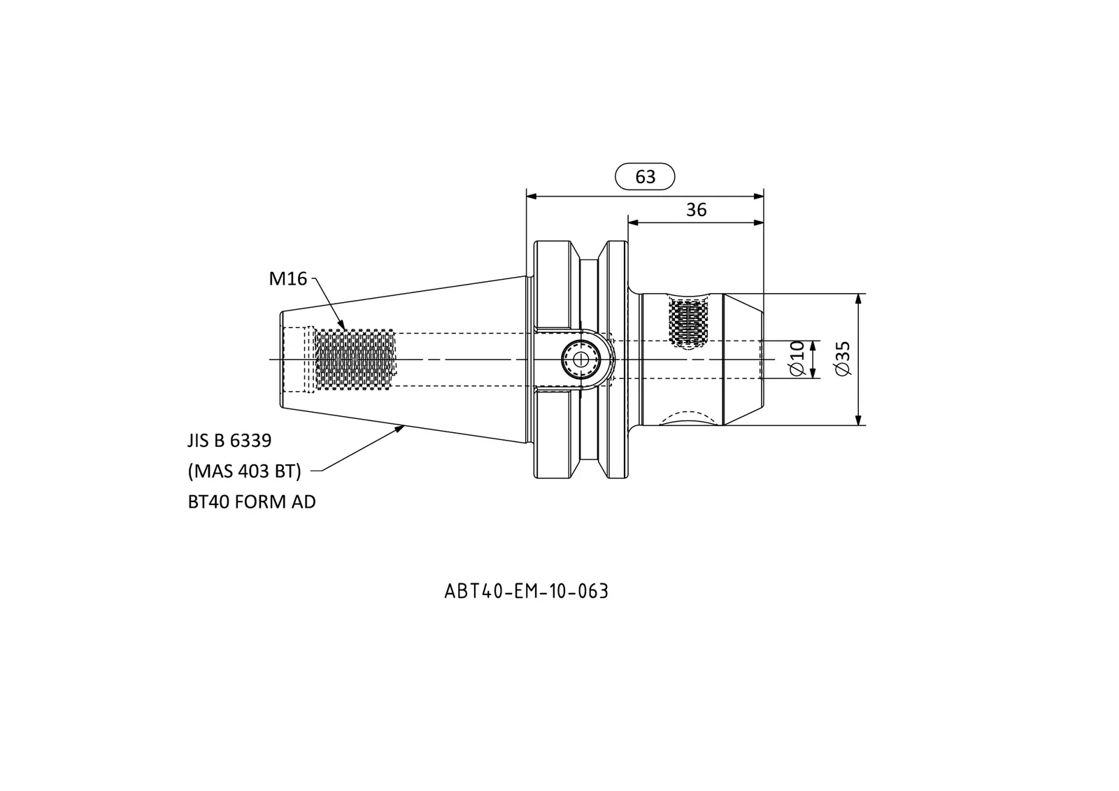 ABT40-EM-10-063 &mdash; dimensioned drawing