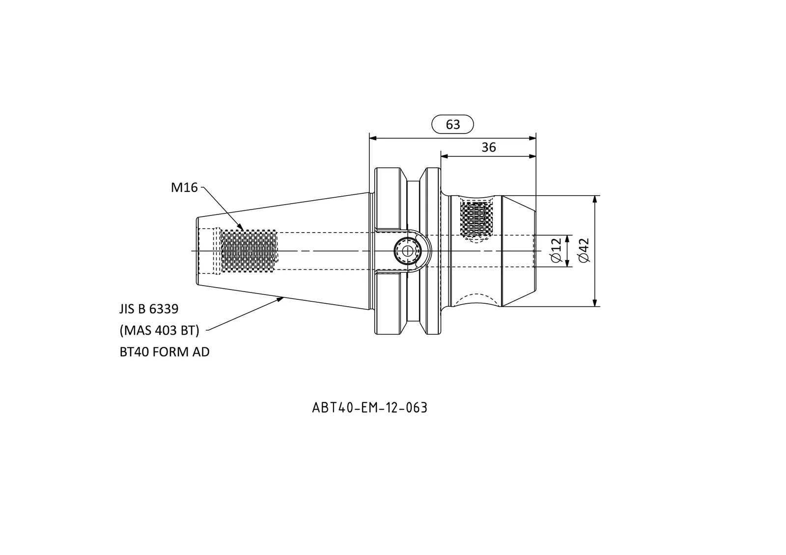 ABT40-EM-12-063 &mdash; dimensioned drawing