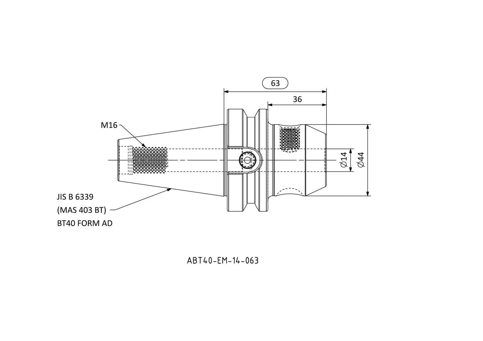 ABT40-EM-14-063 &mdash; dimensioned drawing