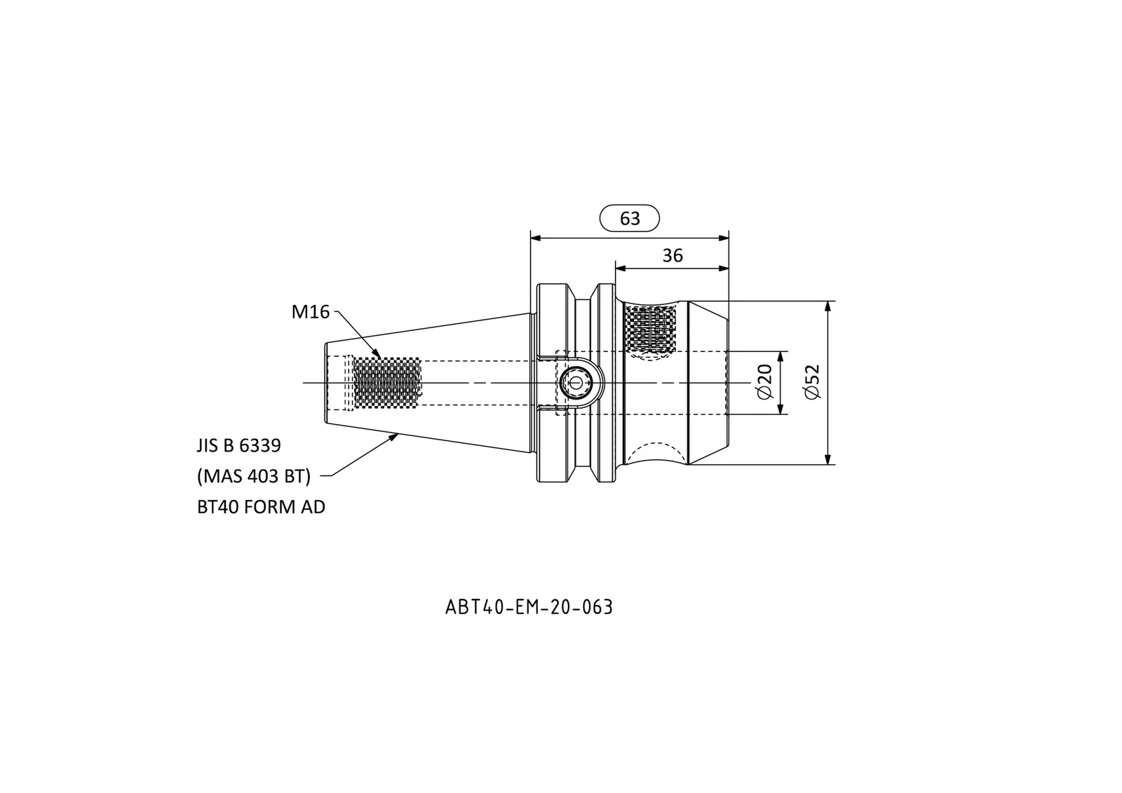 ABT40-EM-20-063 &mdash; dimensioned drawing