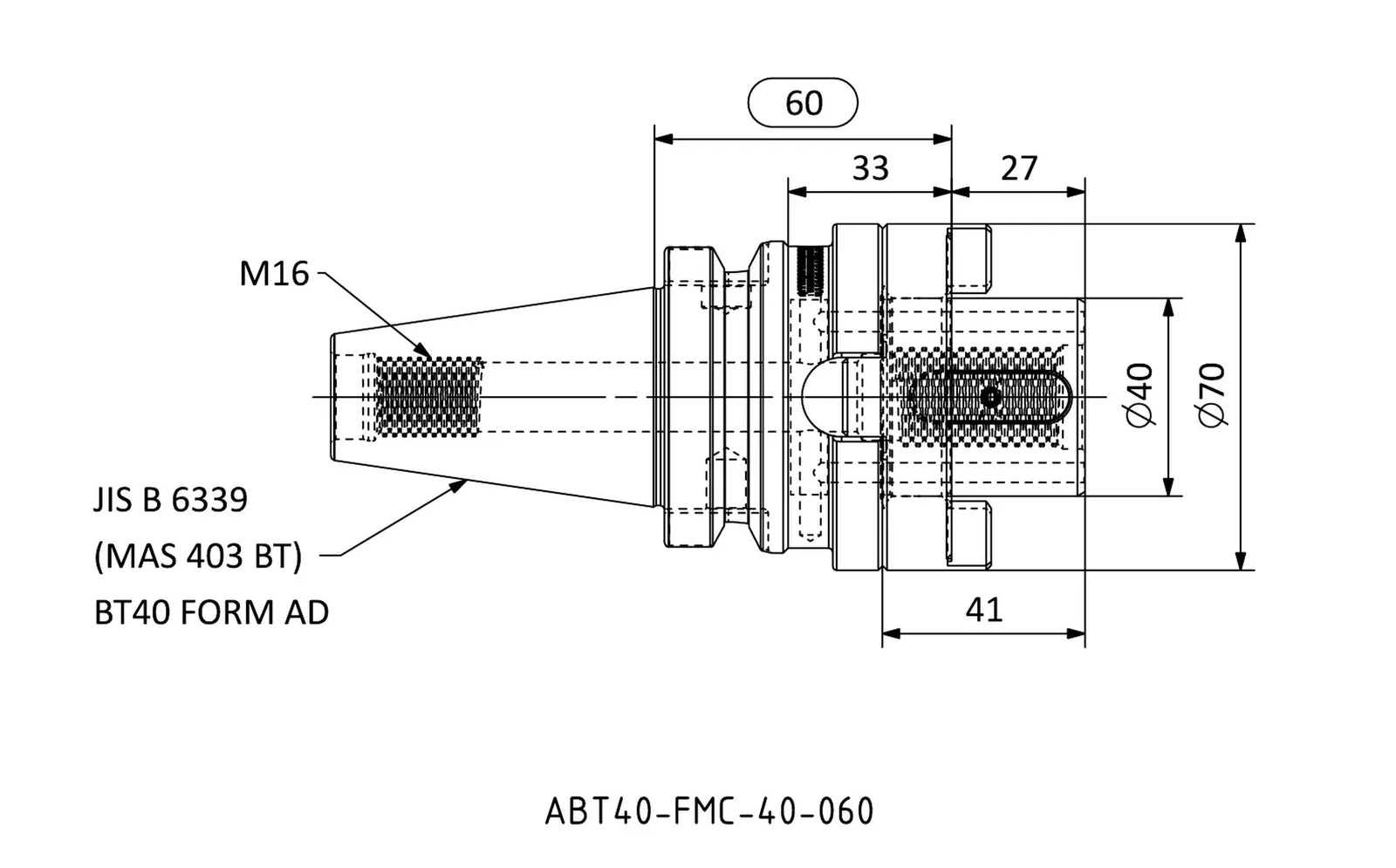 ABT40-FMC-40-060 &mdash; dimensioned drawing