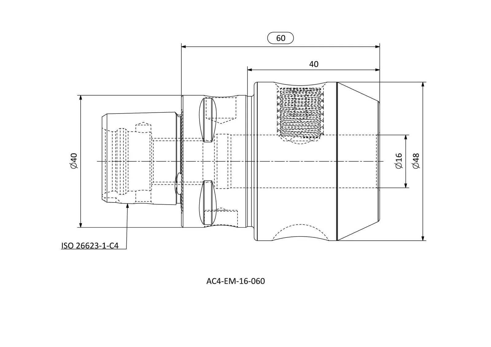 AC4-EM-16-060 &mdash; dimensioned drawing