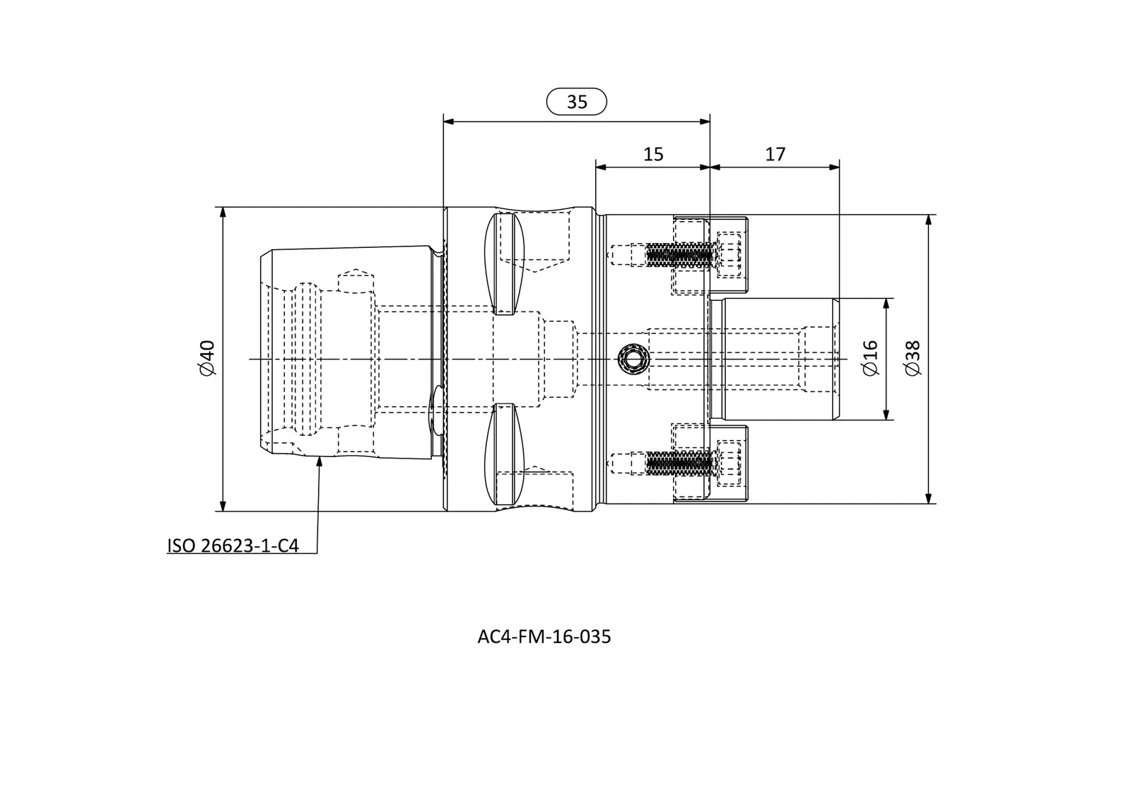 AC4-FM-16-035 &mdash; dimensioned drawing