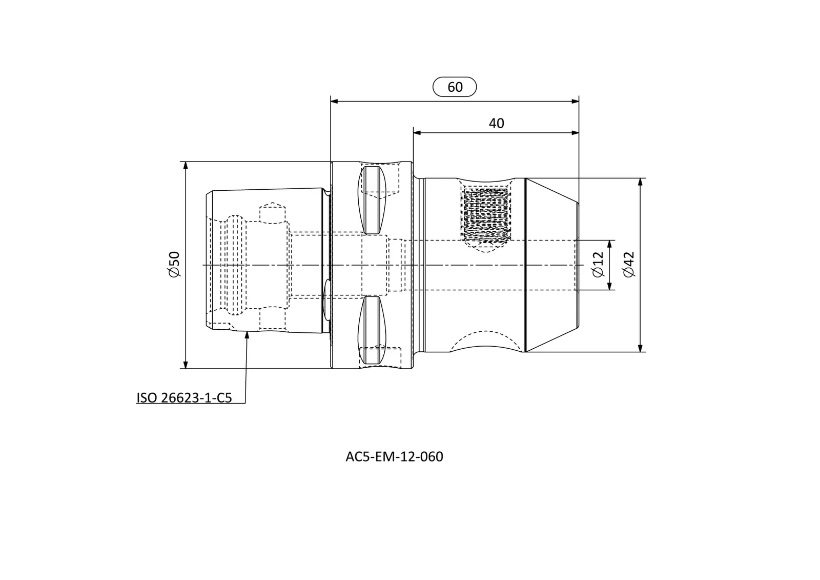AC5-EM-12-060 &mdash; dimensioned drawing