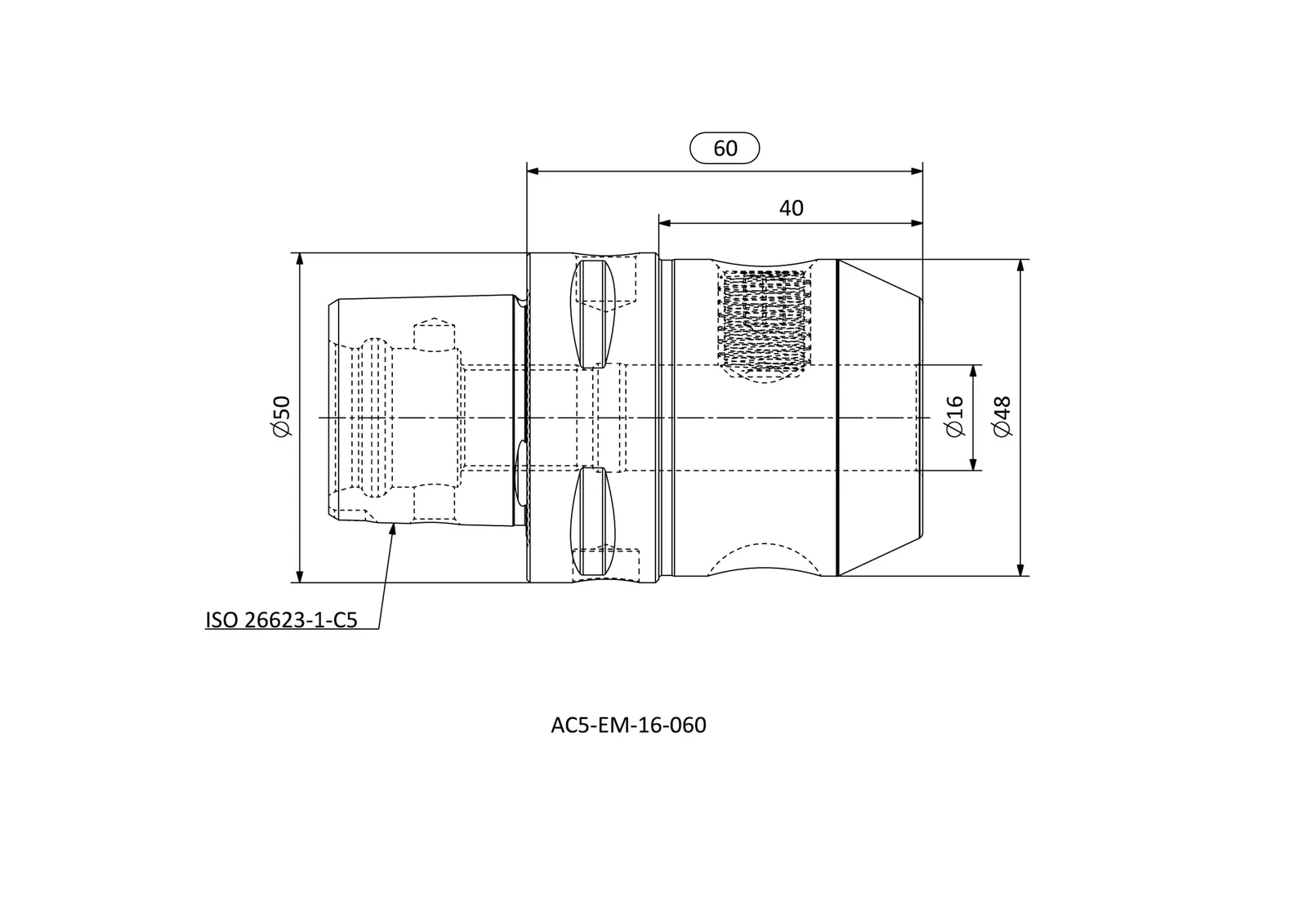 AC5-EM-16-060 &mdash; dimensioned drawing