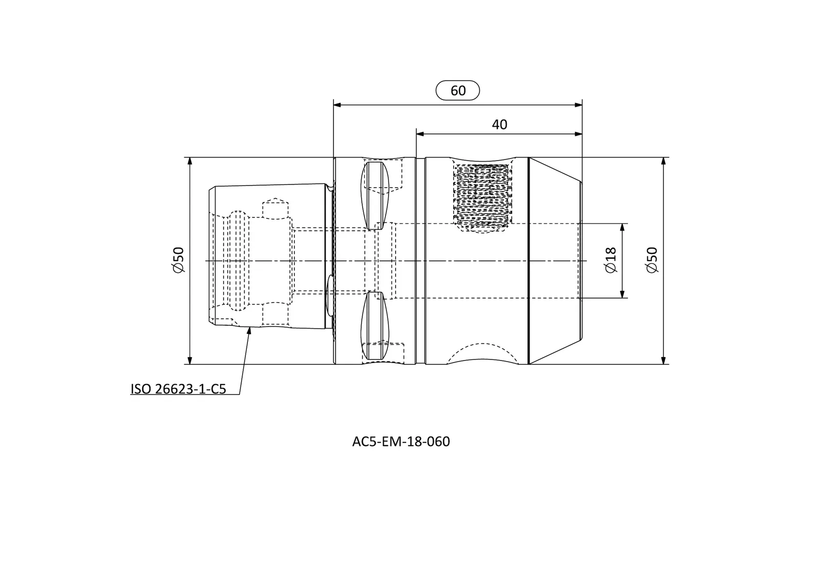 AC5-EM-18-060 &mdash; dimensioned drawing