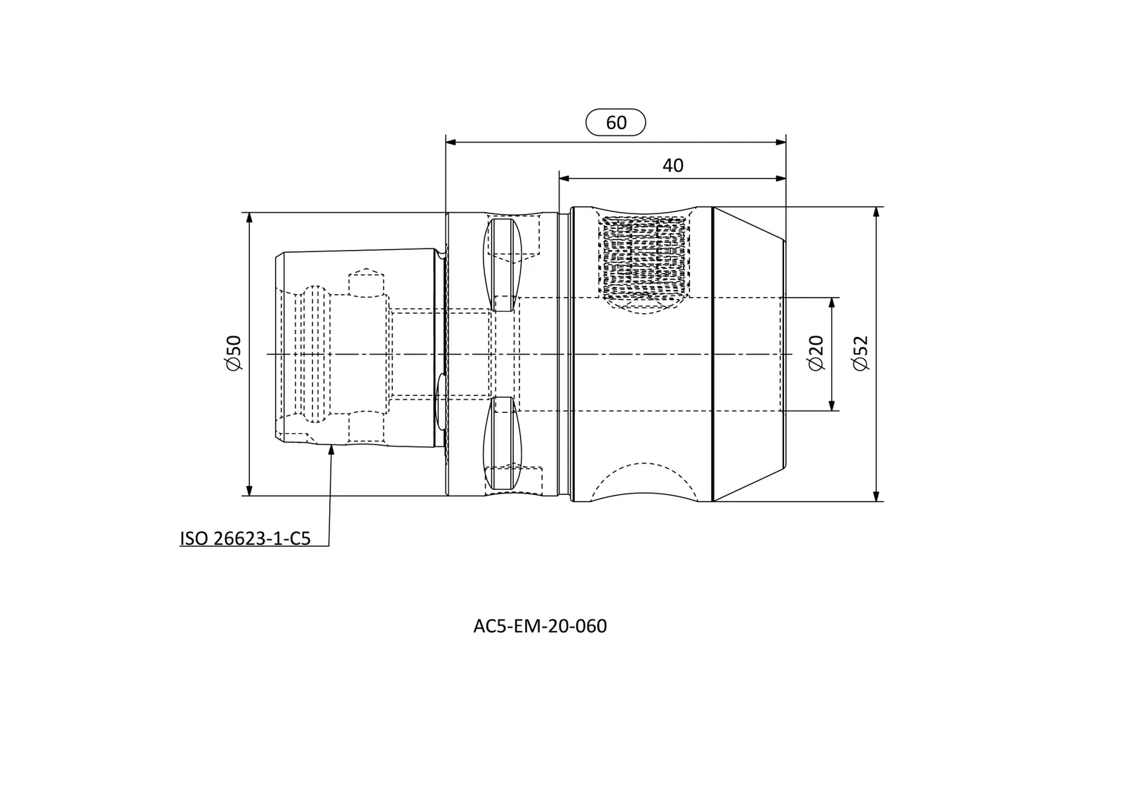 AC5-EM-20-060 &mdash; dimensioned drawing