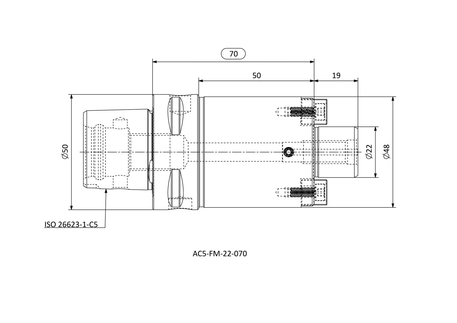 AC5-FM-22-070 &mdash; dimensioned drawing