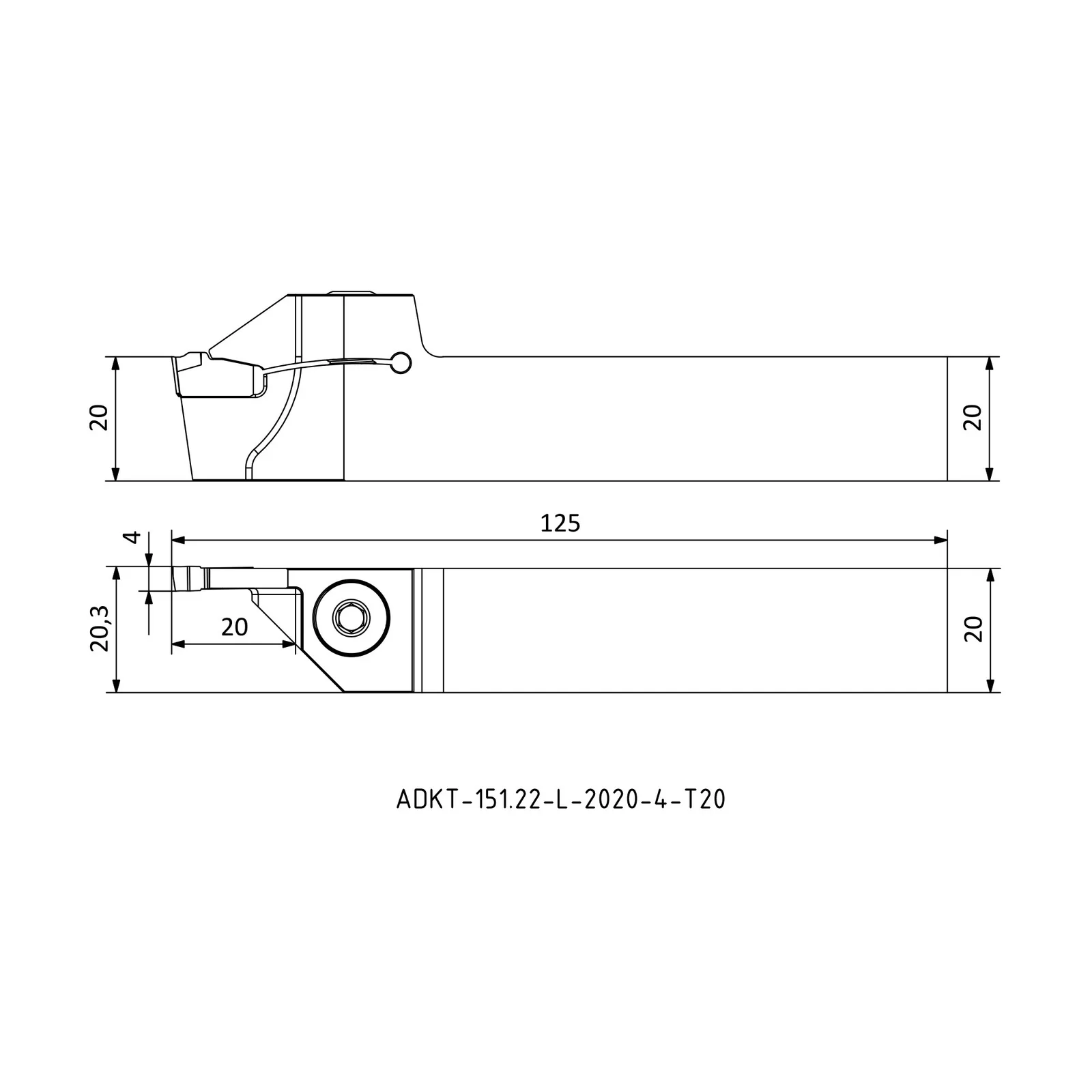 ADKT-151.22-L-2020-4-T20 &mdash; dimensioned drawing
