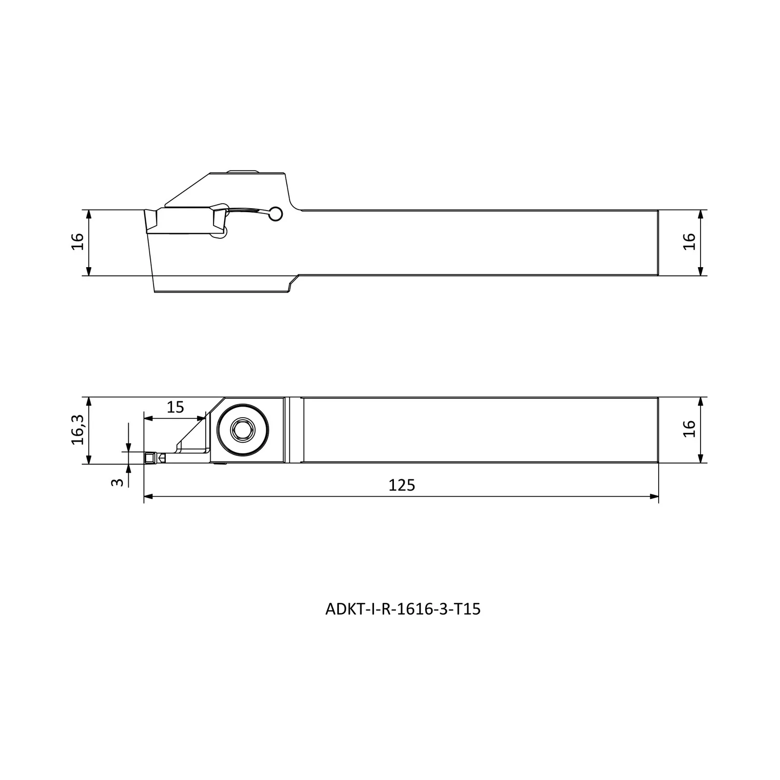 ADKT-I-R-1616-3-T15 &mdash; dimensioned drawing