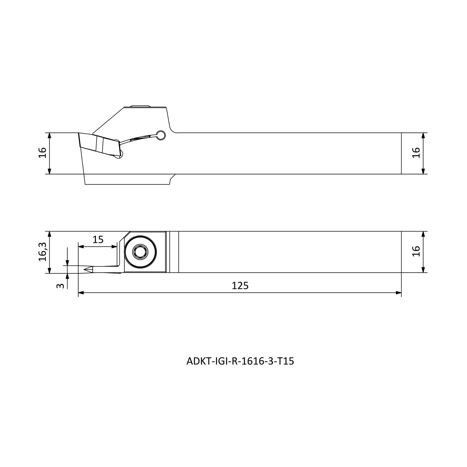 ADKT-IGI-R-1616-3-T15 &mdash; dimensioned drawing