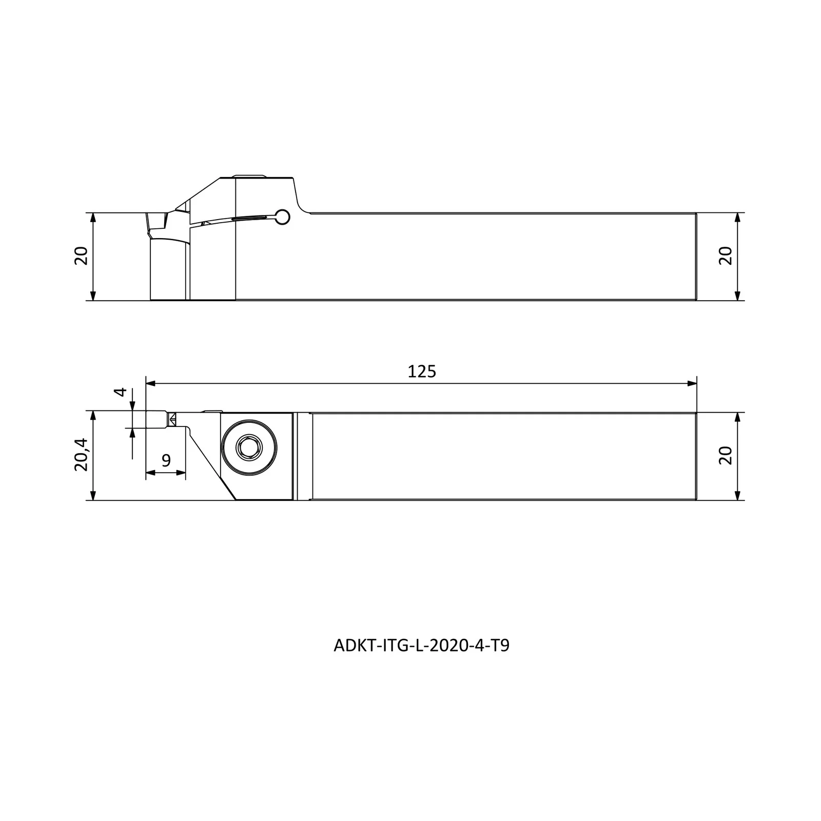 ADKT-ITG-L-2020-4-T9 &mdash; dimensioned drawing