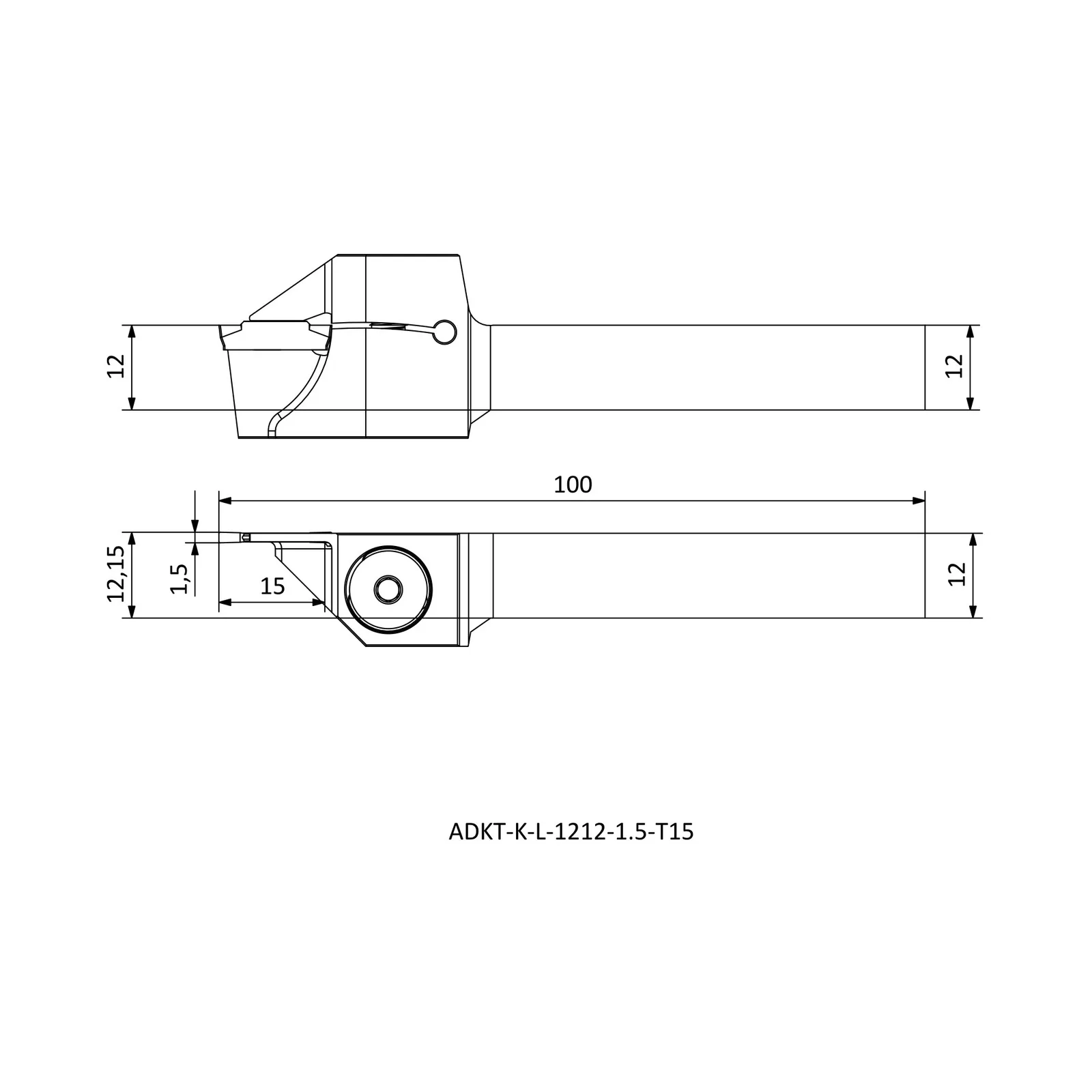 ADKT-K-L-1212-1.5-T15 &mdash; dimensioned drawing