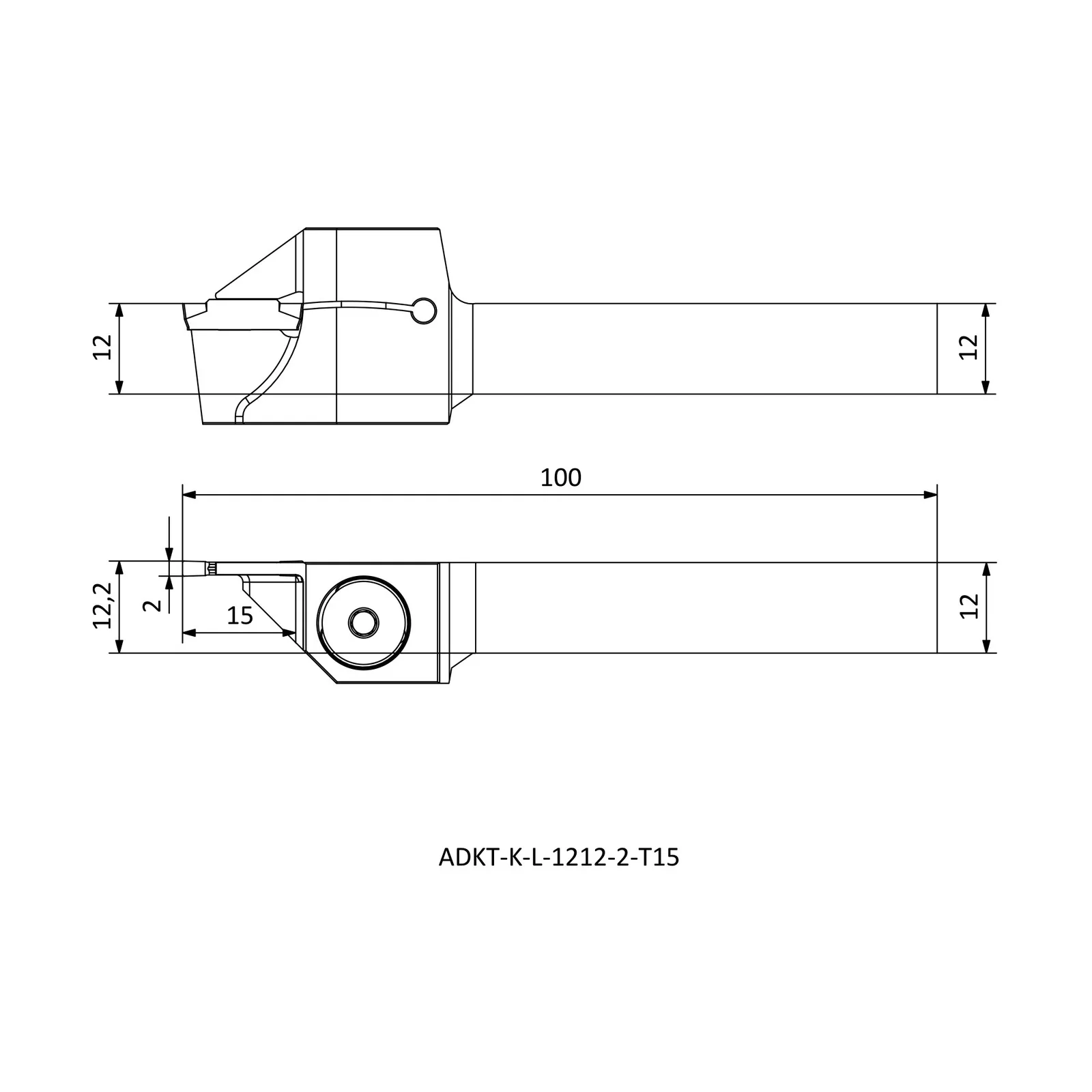 ADKT-K-L-1212-2-T15 &mdash; dimensioned drawing