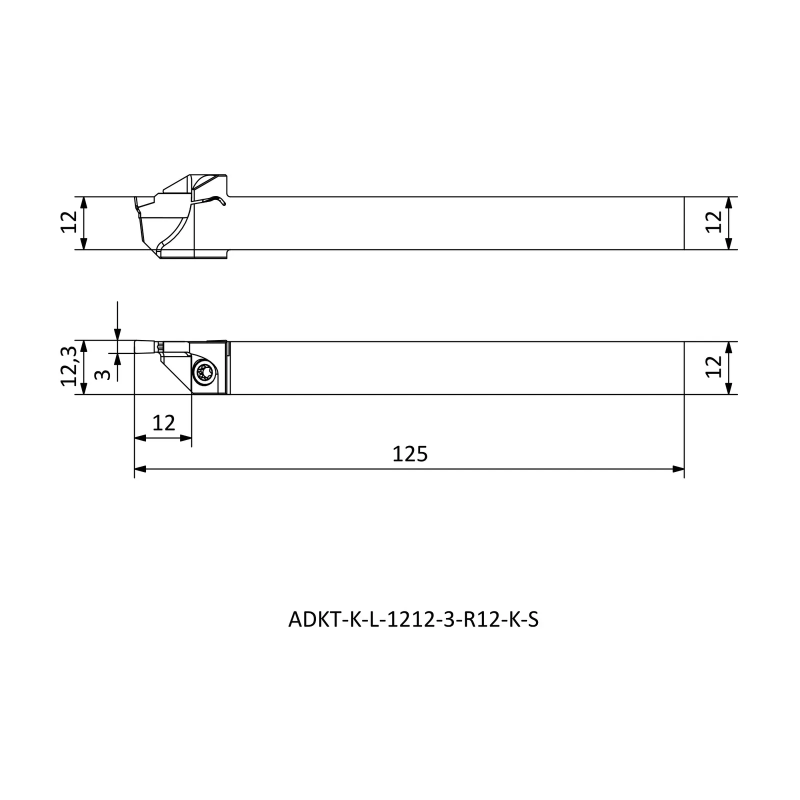 ADKT-K-L-1212-3-R12-K-S &mdash; dimensioned drawing