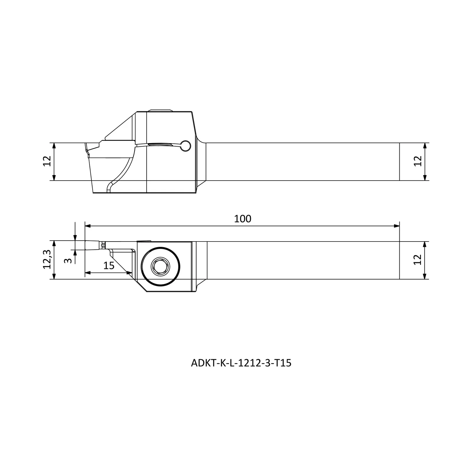 ADKT-K-L-1212-3-T15 &mdash; dimensioned drawing
