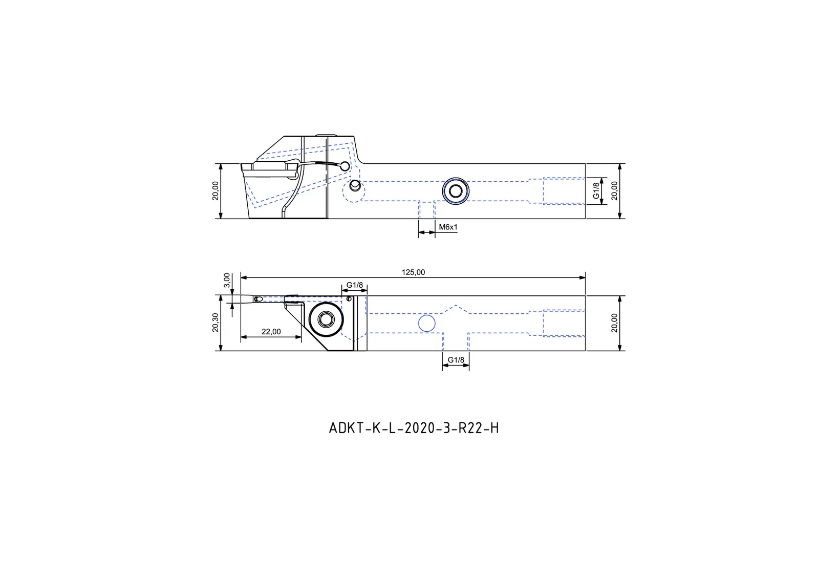 ADKT-K-L-2020-3-R22-H &mdash; dimensioned drawing