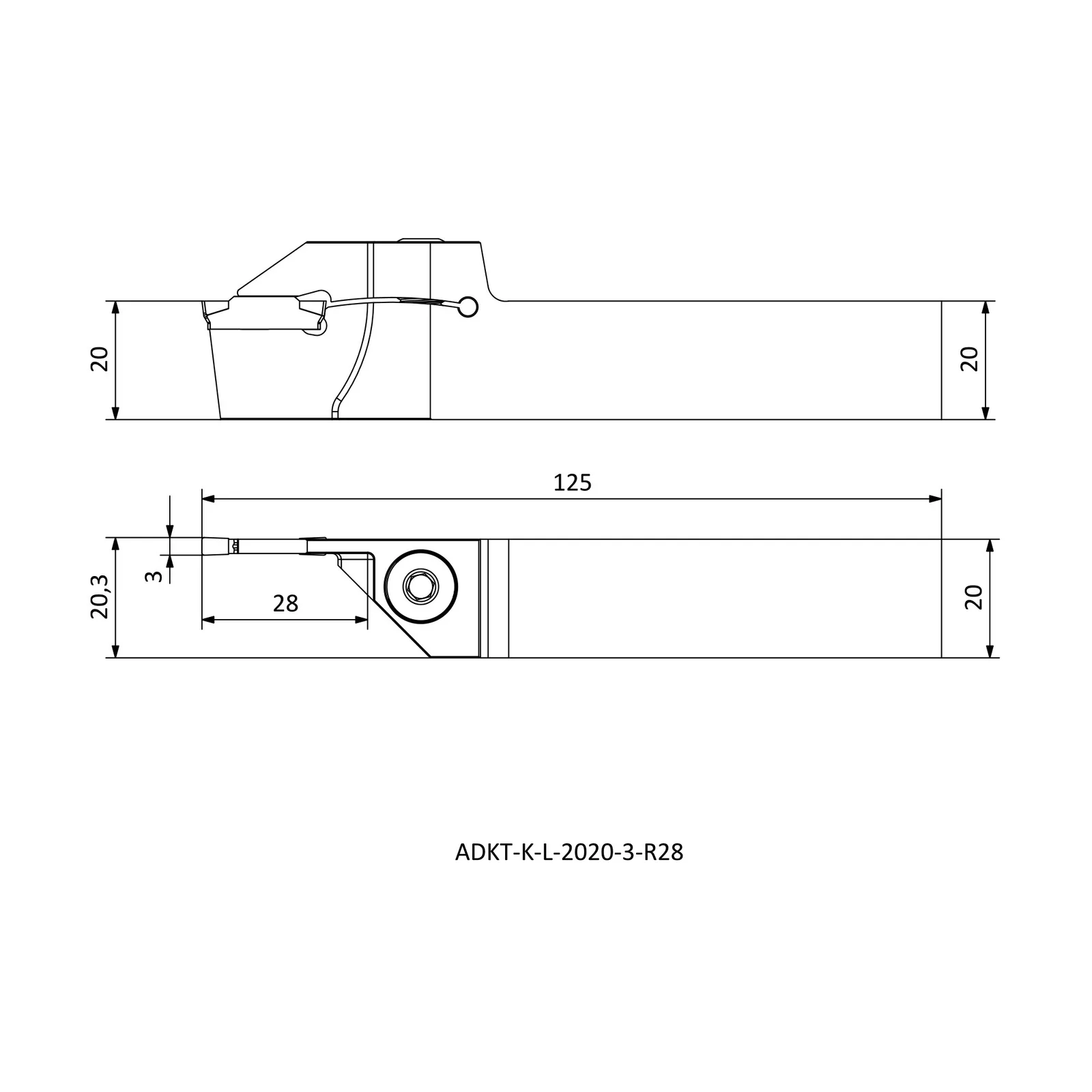 ADKT-K-L-2020-3-R28 &mdash; dimensioned drawing