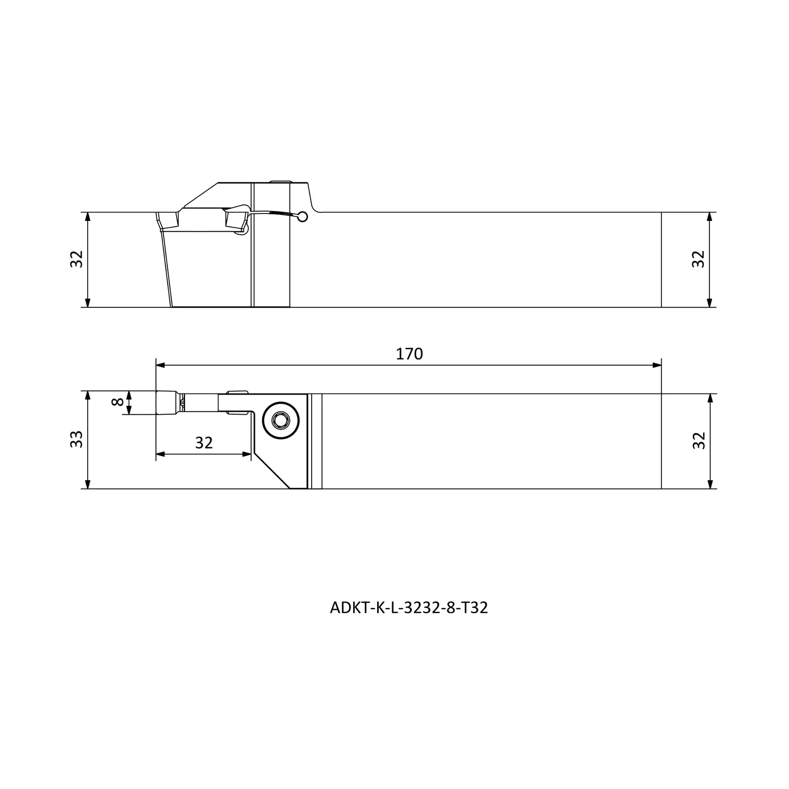 ADKT-K-L-3232-8-T32 &mdash; dimensioned drawing