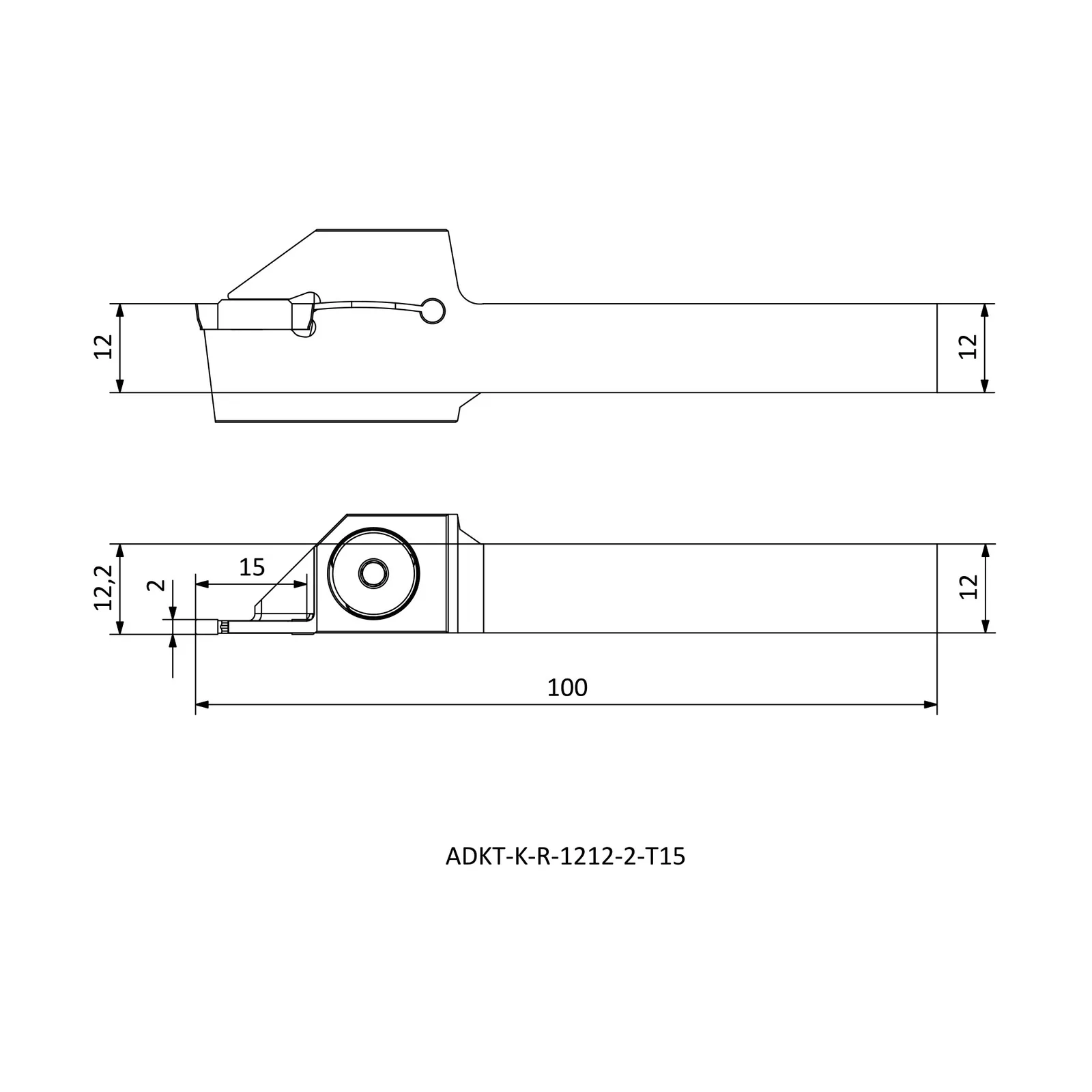 ADKT-K-R-1212-2-T15 &mdash; dimensioned drawing