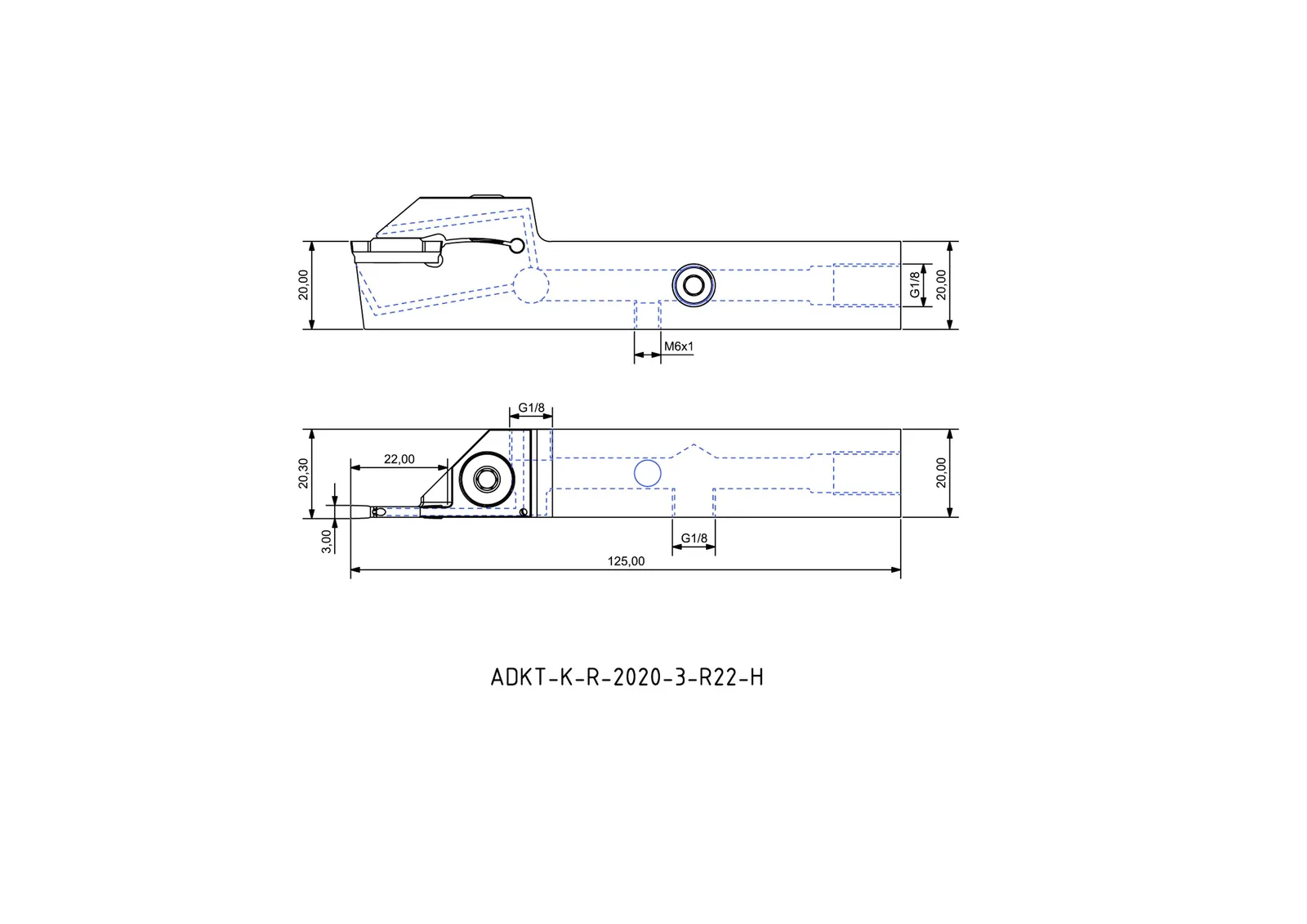 ADKT-K-R-2020-3-R22-H &mdash; dimensioned drawing