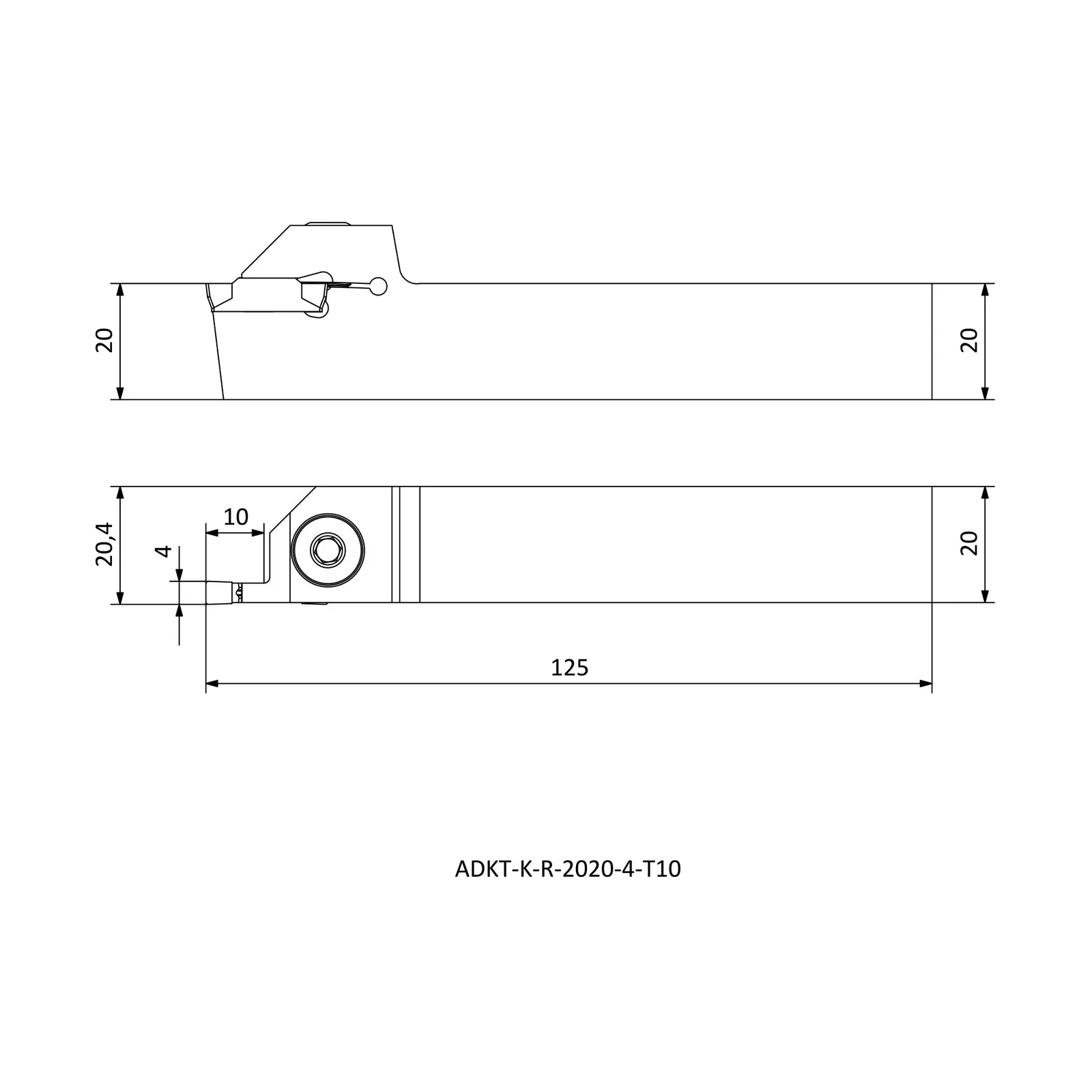 ADKT-K-R-2020-4-T10 &mdash; dimensioned drawing