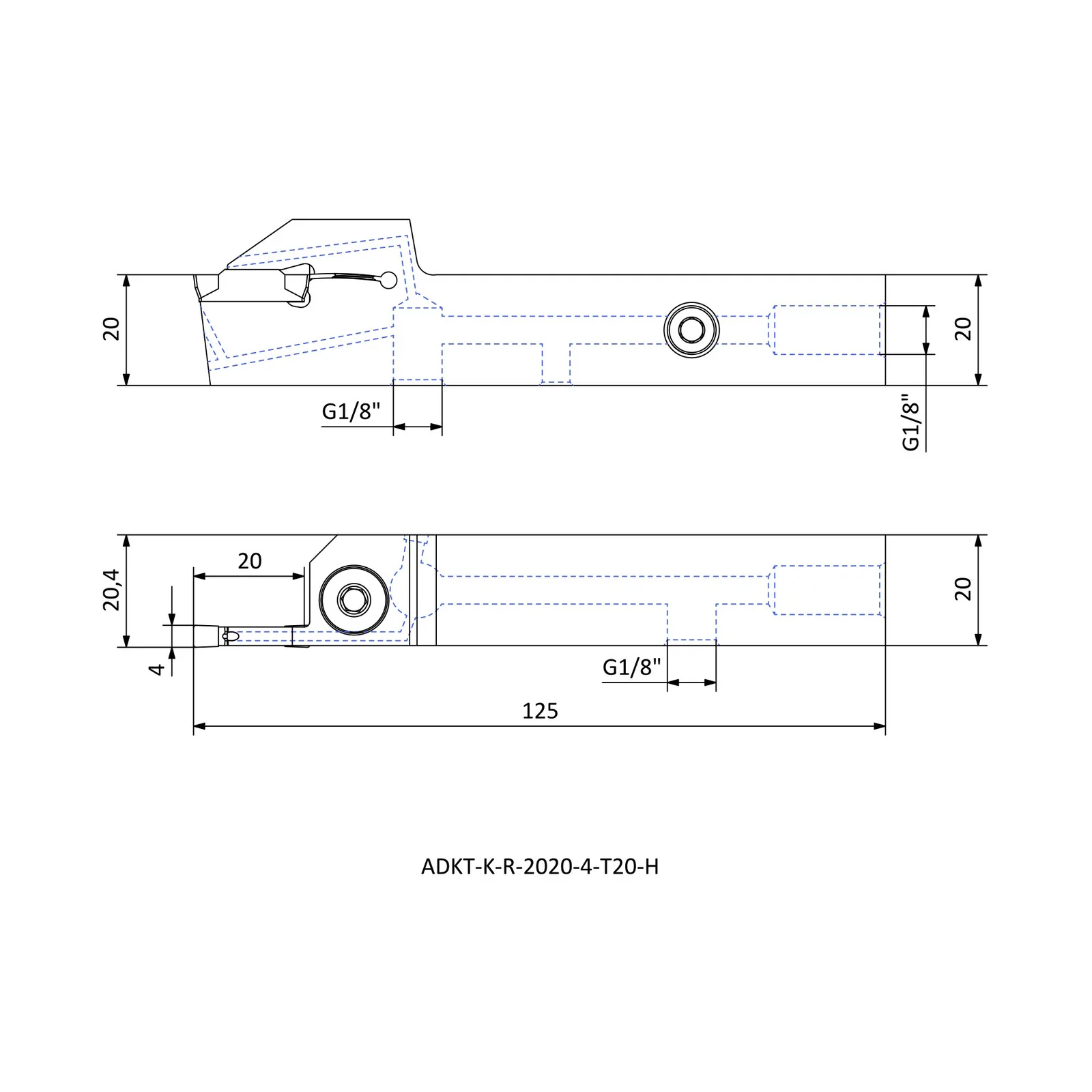 ADKT-K-R-2020-4-T20-H &mdash; dimensioned drawing
