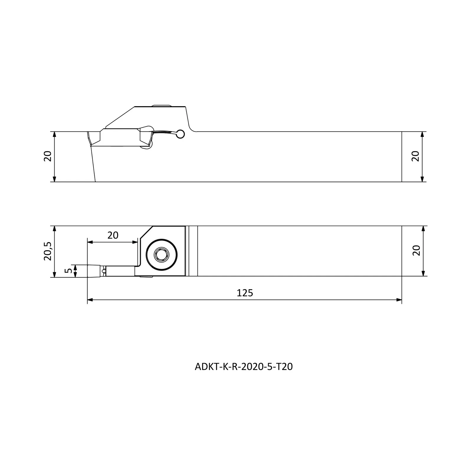 ADKT-K-R-2020-5-T20 &mdash; dimensioned drawing