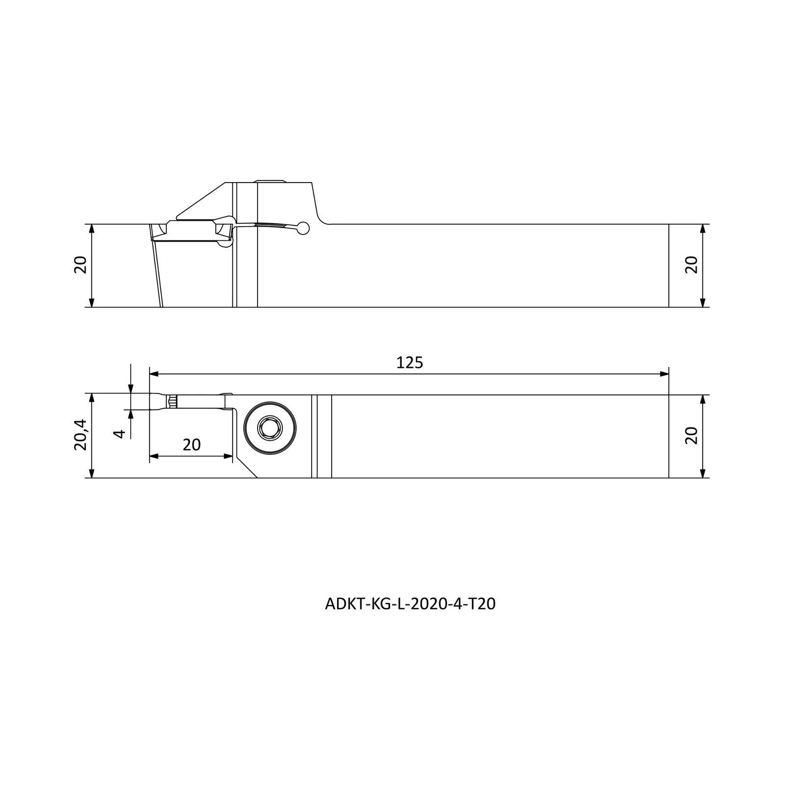 ADKT-KG-L-2020-4-T20 &mdash; dimensioned drawing