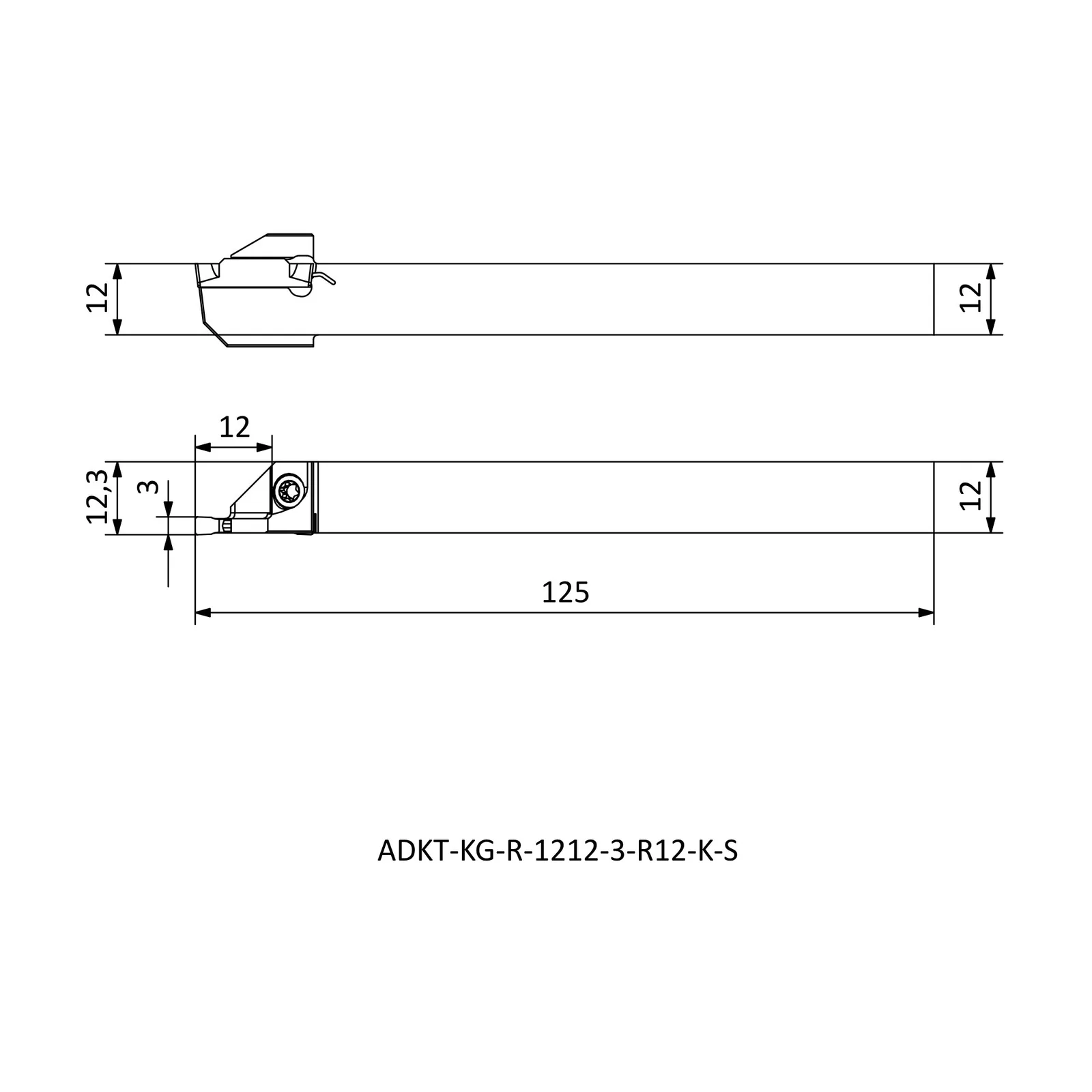 ADKT-KG-R-1212-3-R12-K-S &mdash; dimensioned drawing