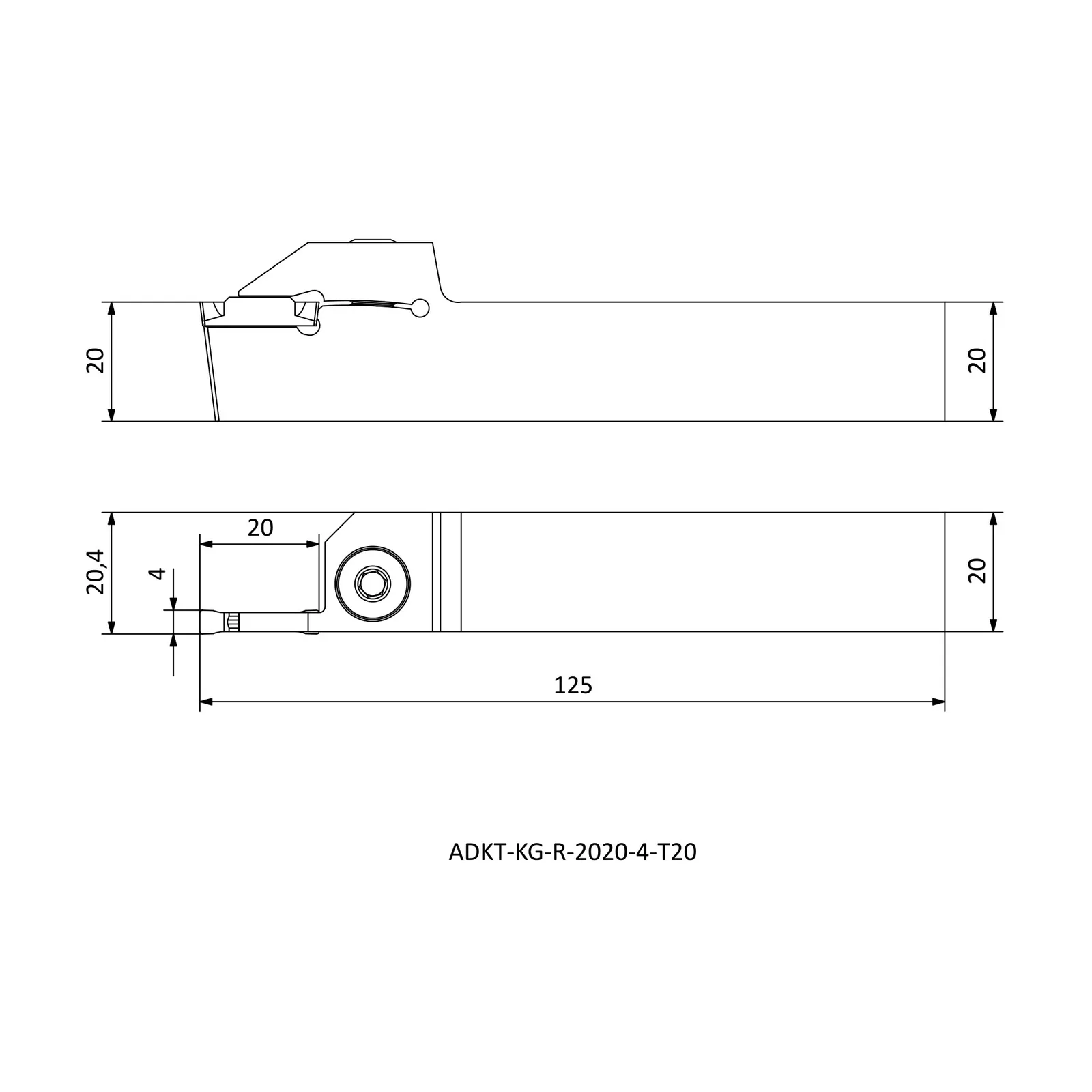 ADKT-KG-R-2020-4-T20 &mdash; dimensioned drawing
