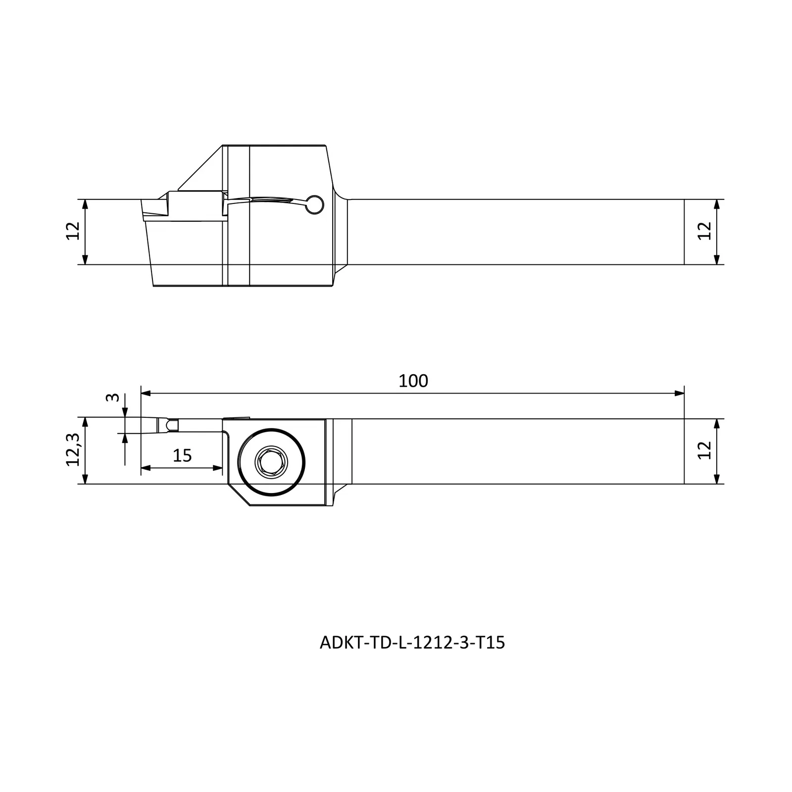 ADKT-TD-L-1212-3-T15 &mdash; dimensioned drawing
