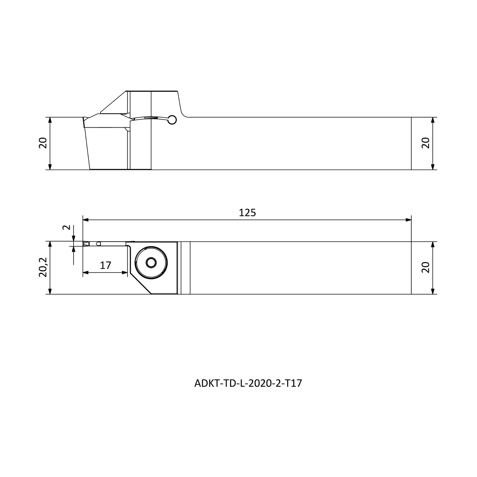 ADKT-TD-L-2020-2-T17 &mdash; dimensioned drawing