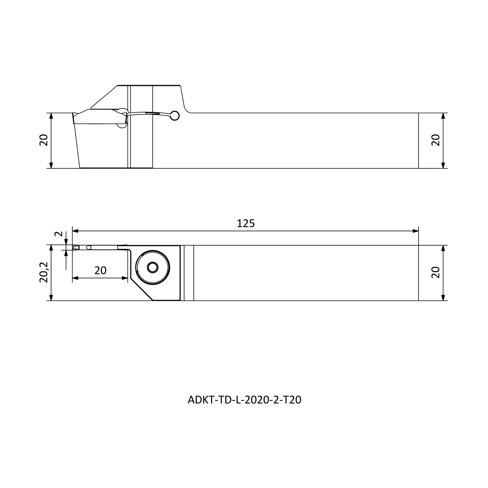 ADKT-TD-L-2020-2-T20 &mdash; dimensioned drawing