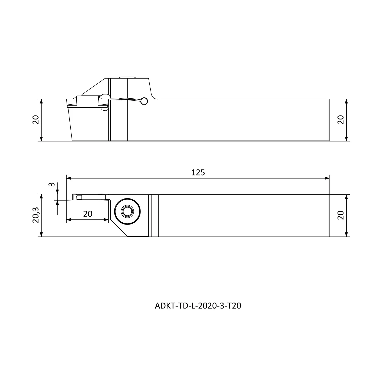 ADKT-TD-L-2020-3-T20 &mdash; dimensioned drawing