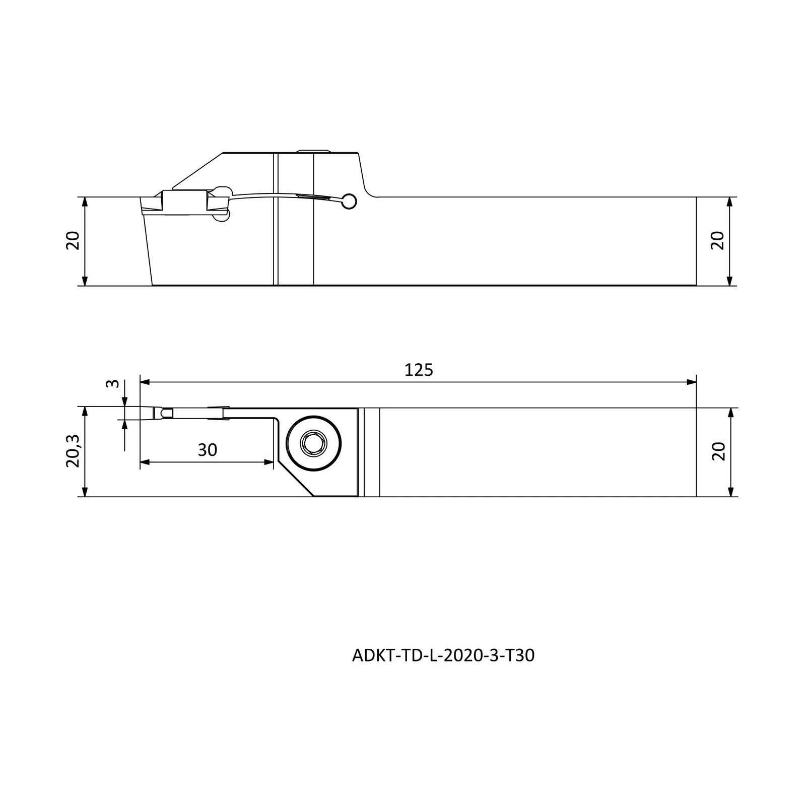 ADKT-TD-L-2020-3-T30 &mdash; dimensioned drawing