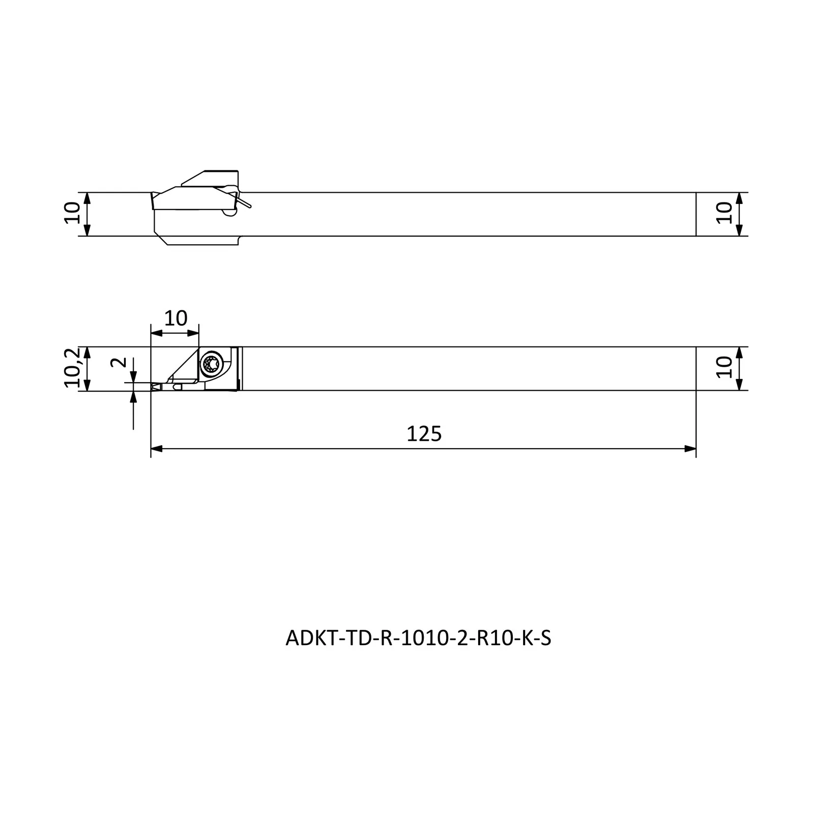 ADKT-TD-R-1010-2-R10-K-S &mdash; dimensioned drawing