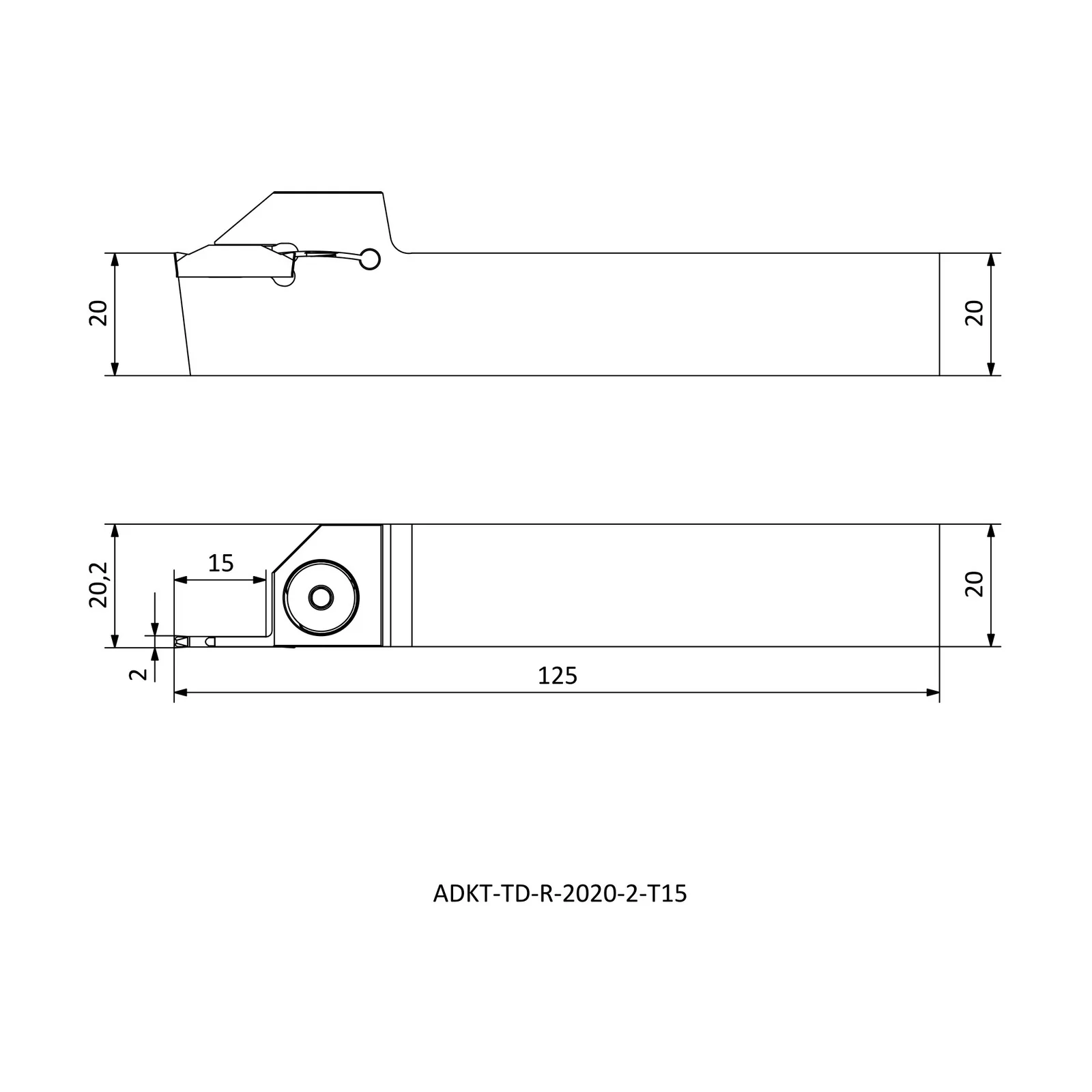 ADKT-TD-R-2020-2-T15 &mdash; dimensioned drawing