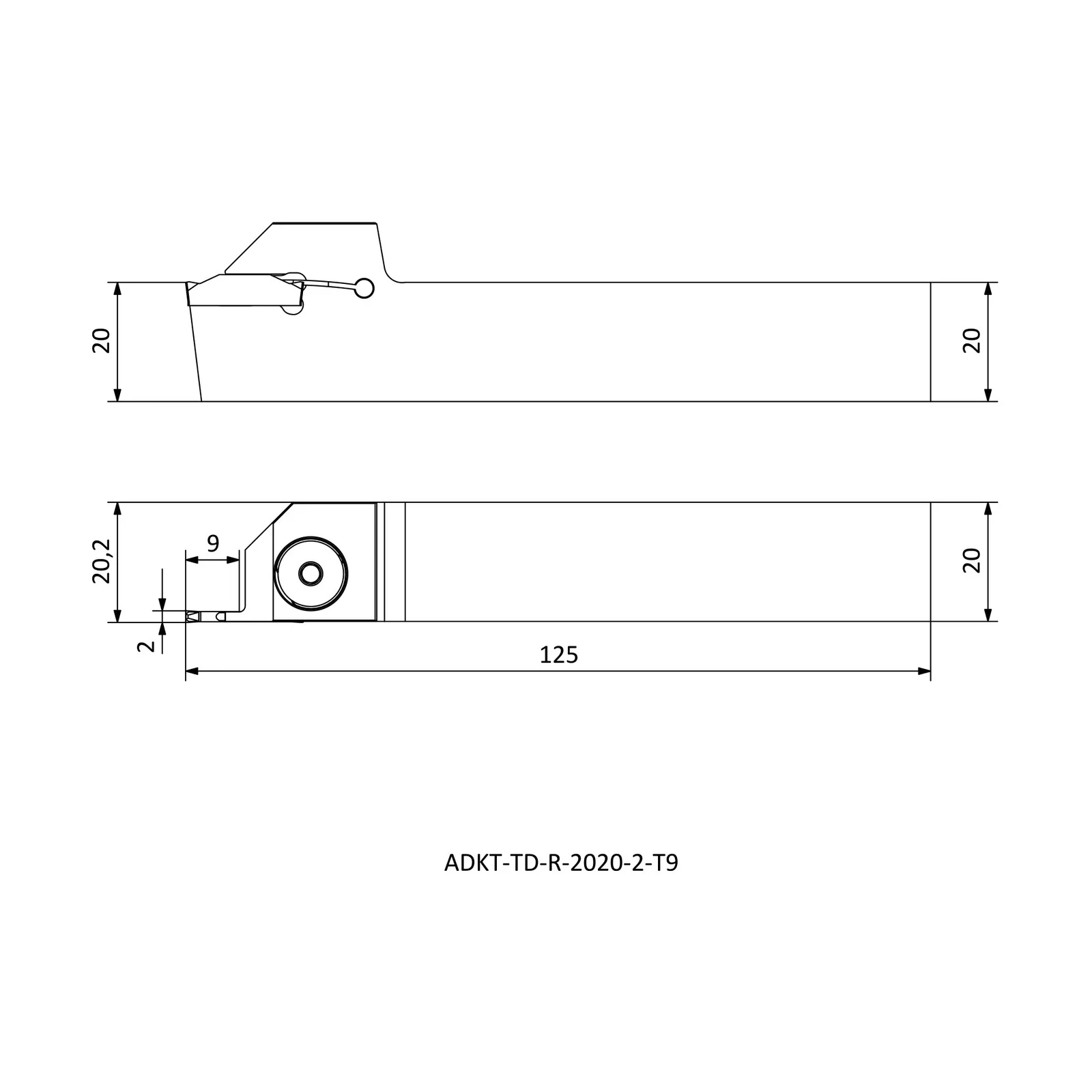 ADKT-TD-R-2020-2-T9 &mdash; dimensioned drawing
