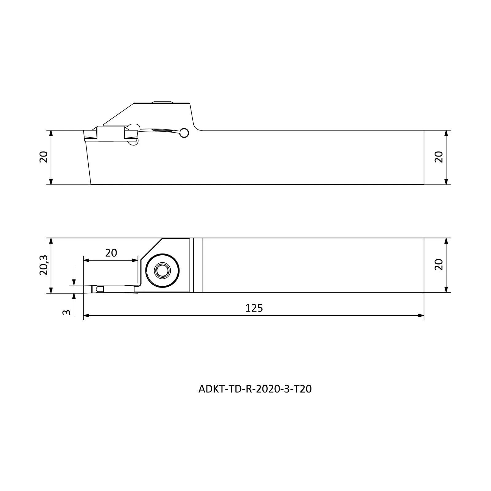 ADKT-TD-R-2020-3-T20 &mdash; dimensioned drawing