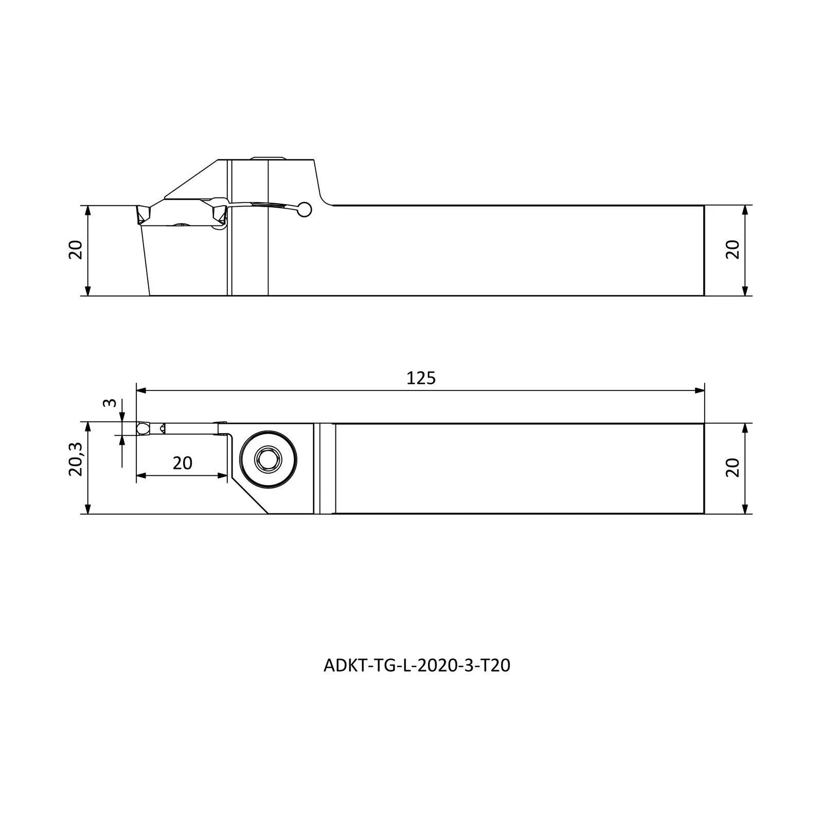 ADKT-TG-L-2020-3-T20 &mdash; dimensioned drawing