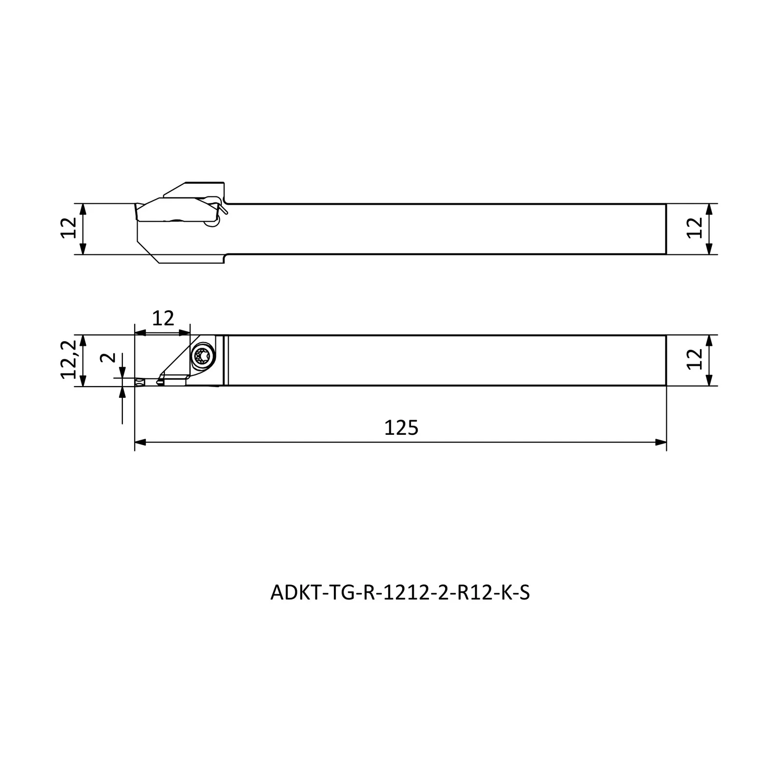 ADKT-TG-R-1212-2-R12-K-S &mdash; dimensioned drawing